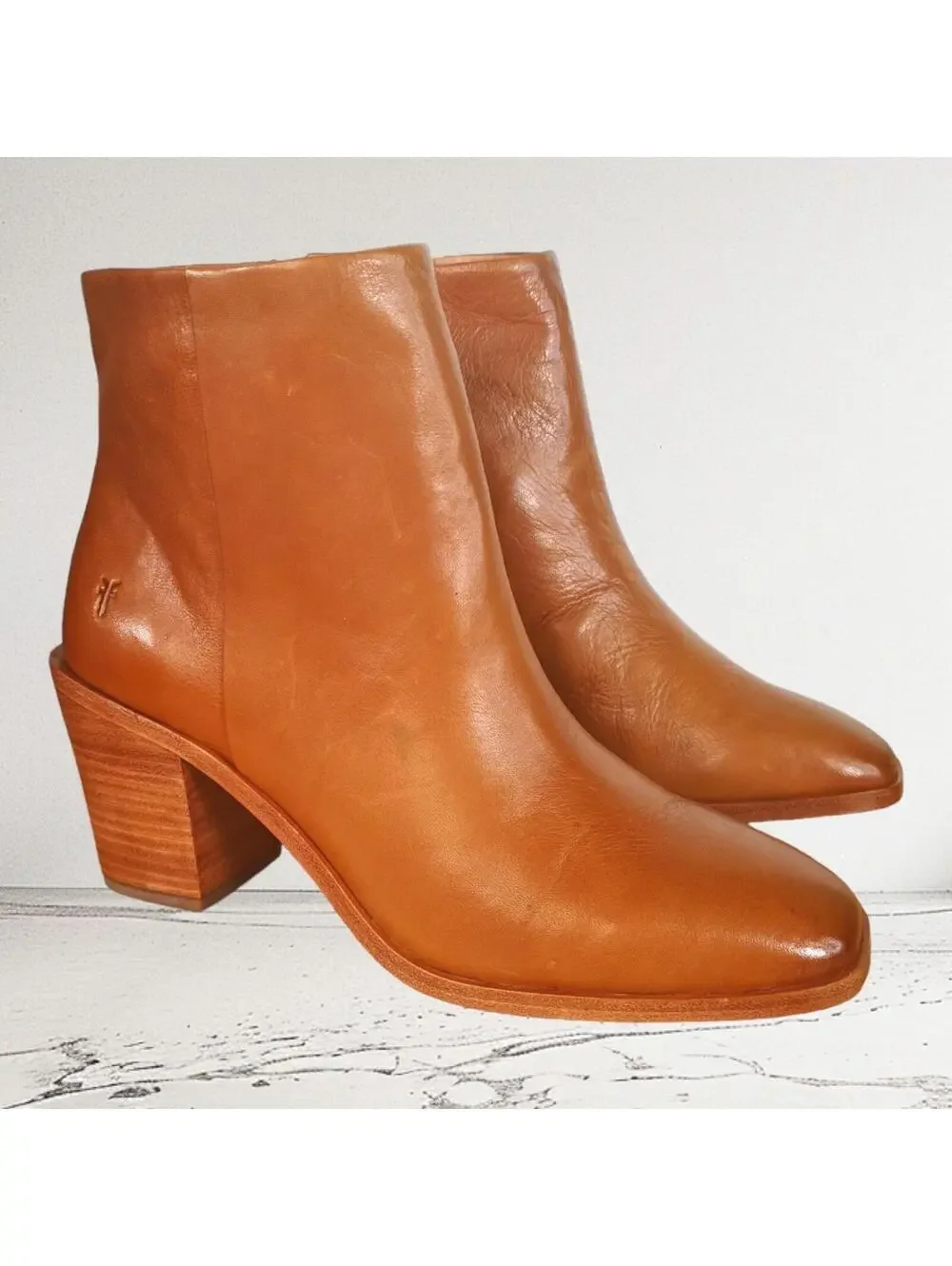 Frye Georgia Ankle Women's Bootie Cognac Size‎ 9.5 NEW